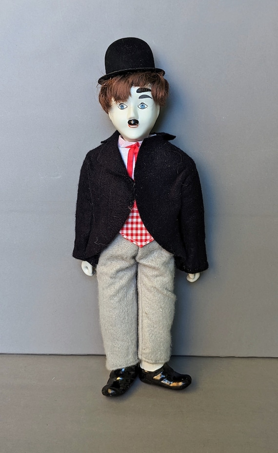 Vintage Collectibles Porcelain Charlie Chaplin Hand Painted