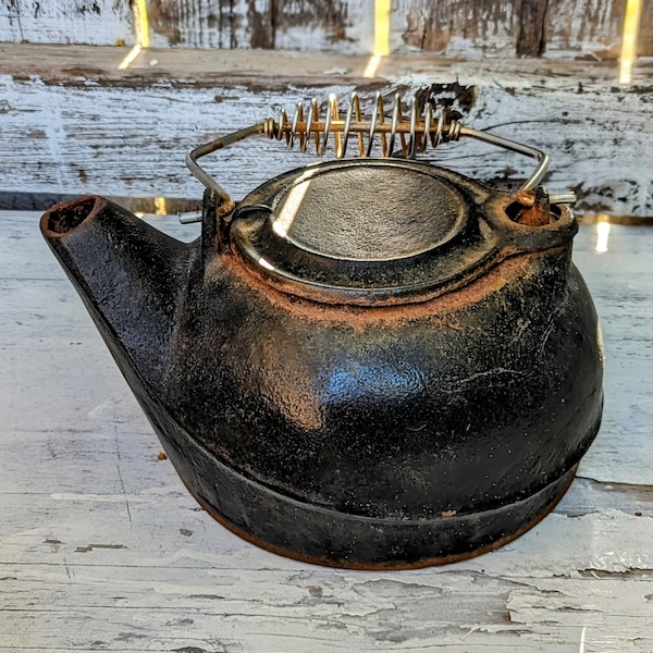 Cast Iron Kettle Etsy