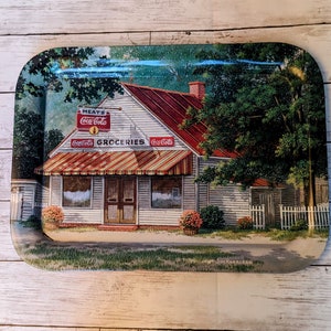 Coca Cola &quot;The Old Country Store&quot; Tray by Jim Harrison 