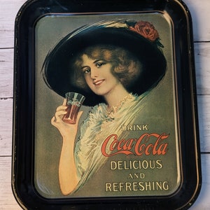 Vintage Coca Cola Metal Trays 1970&#39;s