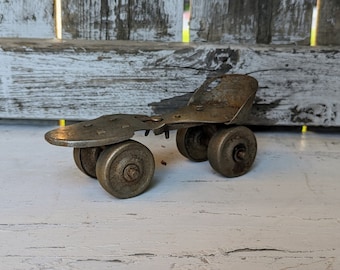 Vintage Metal Roller Skate Shoe