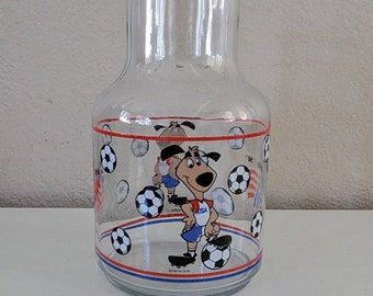 1994 World Cup USA Soccer Collectible Glass Carafe Pitcher