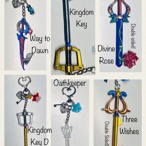 Disney Kingdom Hearts Keyblade Charm Square Enix Key Chain – Simplytoyz