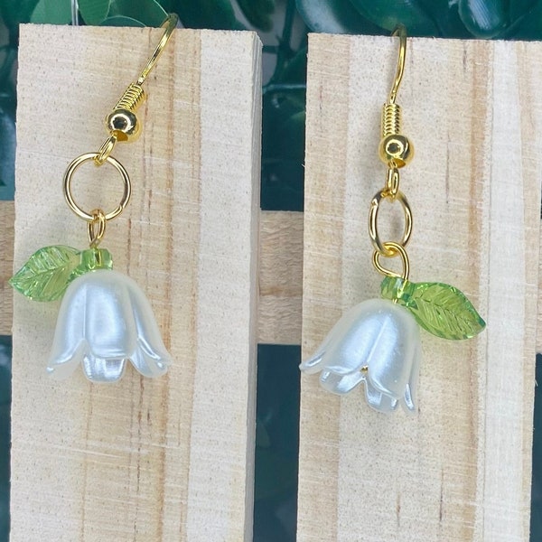 Silent Princess Lily of the Valley Inspired Earrings
