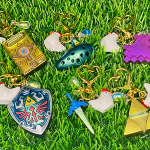 Legend of Zelda Inspired Keychain Resin Charm