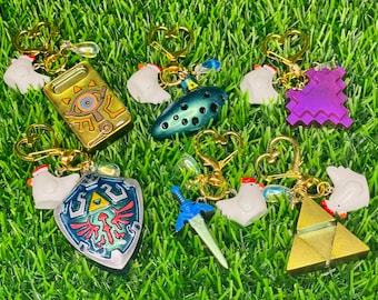 Legend of Zelda Inspired Keychain Resin Charm