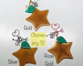 Star Fruit keychain - One Sky One Destiny - Unbreakable Connection Resin Charm