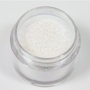 Iridescent White Sparkling Decorating Glitter