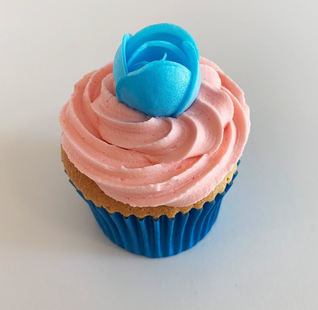 Blue Edible Wafer 3D Roses- Made in the UK! - Etsy