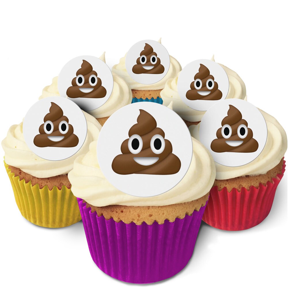Emoji complete edible cake toppers with 24 cupcake toppers www