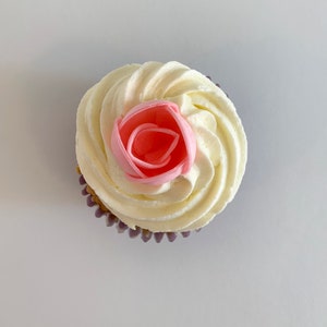 Pink Edible Wafer 3D Roses- Made in the UK! - Etsy