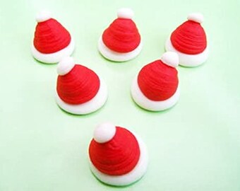Edible Sugar Santa Hats- Fabulous & Handmade in the UK!