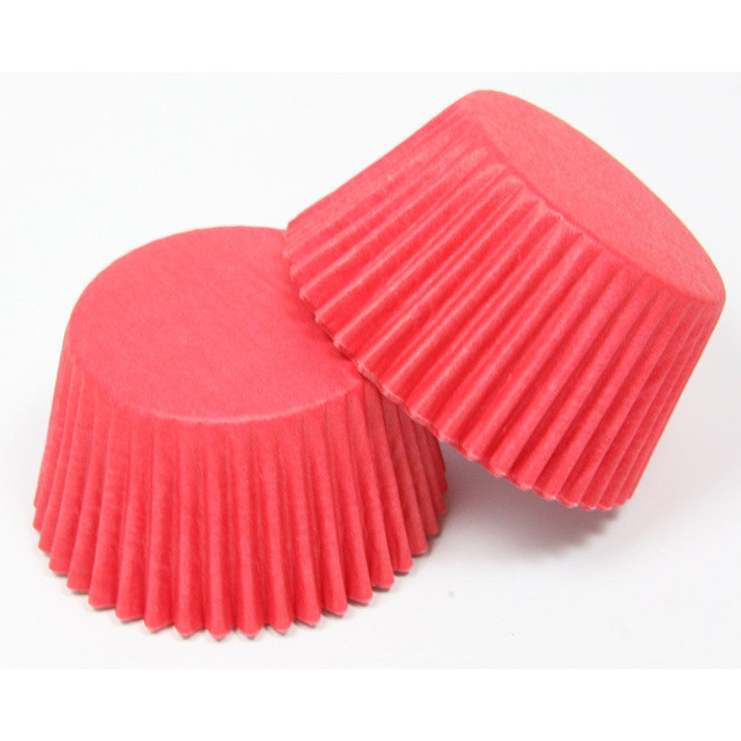 Cupcake Cases- Red. High Quality Cake Cases That Won't Fade or Stick to ...