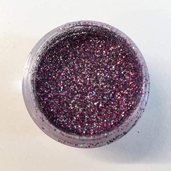 Unicorn Sparkling Decorating Glitter - un magnifique mélange de paillettes violettes, argentées, roses et blanches irisées!