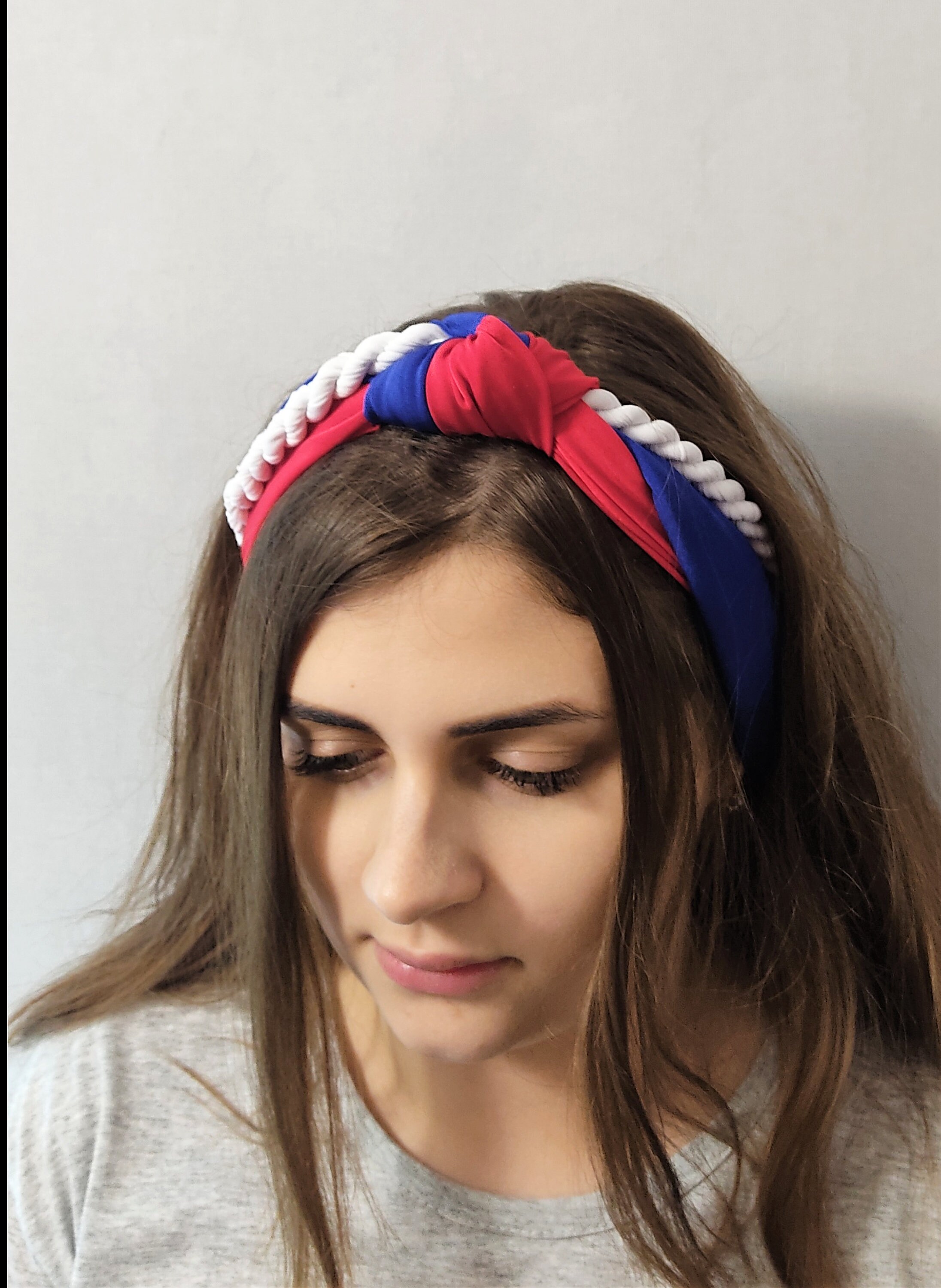 Wide headband Patriotic Headband Etsy