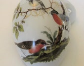 Limoges Covered Egg Shaped Trinket Box