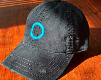 Germs Circle Punk Distressed Dad Hat