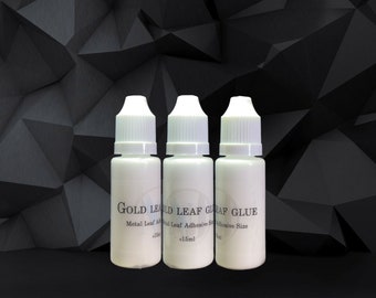 Gold Leaf Gilding Adhesive, Metal Leaf Glue (15ml)