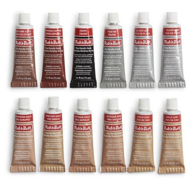 Amaco Rub ‘n Buff Wax Metallic Finish Original Permanent Leather Wood ...