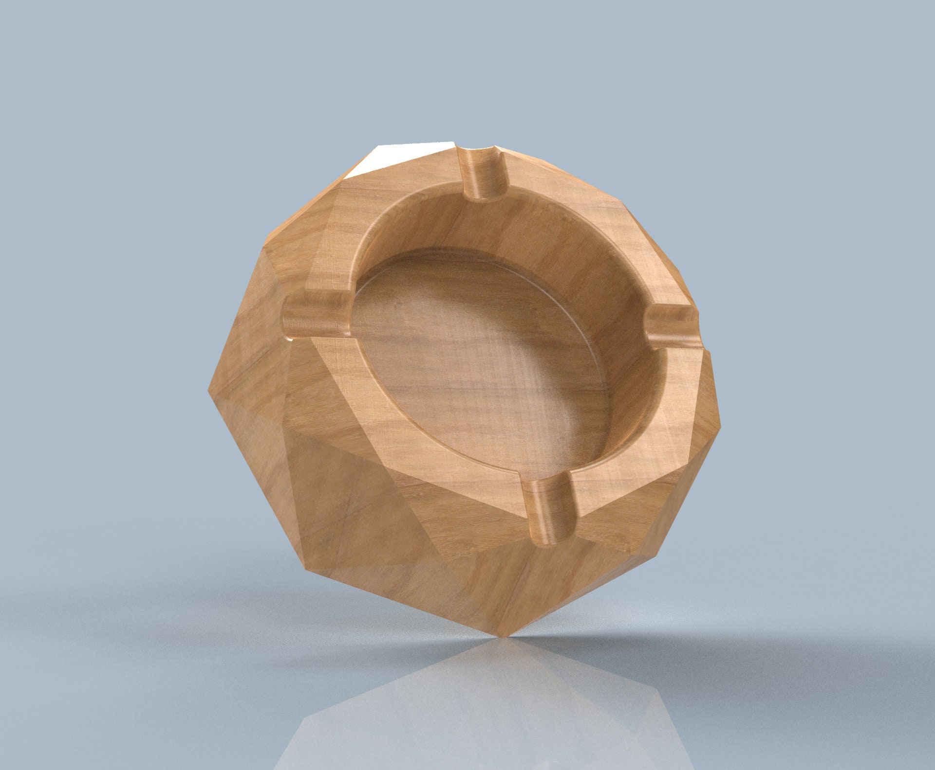 Ashtray 3D CAD Files Stl Step CNC Cut Files 3D Printing Ashtray