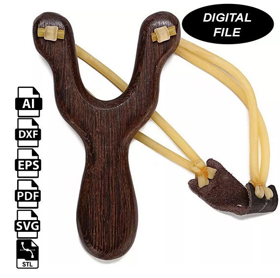 Slingshot CNC Files for Wood svg Dxf Pdf Eps Ai Stl - Etsy Finland
