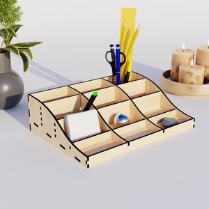 Organizer storage and display unit - Laser cut files - CNC Files for Wood (svg, dxf, pdf, eps, ai)
