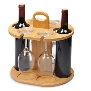 Wine Holder - CNC Files for Wood (svg, dxf, pdf, eps, ai, stl) image 2
