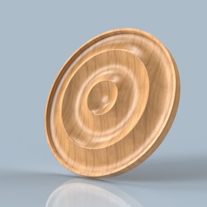 Serving Plate 3D CAD Files | stl | CNC Cut Files | 3D Printing | Ashtray | Woodworking Plan
