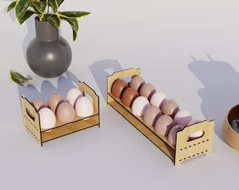 Egg Holder - Lasergesneden bestanden - CNC Files for Wood (svg, dxf, pdf, eps, ai)