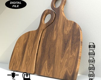 Cutting Board  CNC Files for Wood (svg, dxf, pdf, eps, ai, stl)