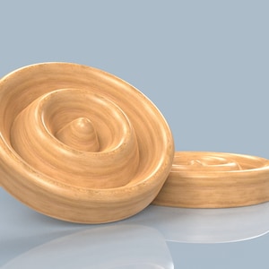 Slow Feeder 3D CAD Files | stl | CNC Cut Files | 3D Printing | Ashtray | Woodworking Plan