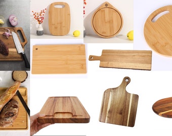 10 Cutting Boards Pack CNC Files for Wood (svg, dxf, pdf, eps, ai, stl)