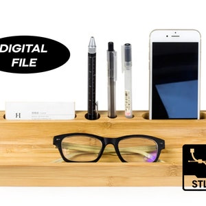 Desk organizer, CNC router, STL file for cnc,STL file