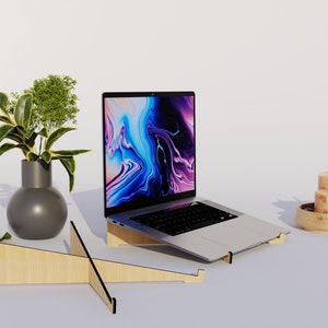 Laptop Stand - Laser cut files - CNC Files for Wood (svg, dxf, pdf, eps, ai)