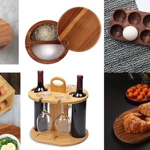 Kichenware 6 files Pack CNC Files for Wood (svg, dxf, pdf, eps, ai, stl)
