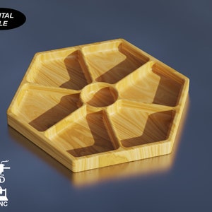 Serving Tray Octagon - CNC Files for Wood (svg, dxf, pdf, eps, ai, stl)