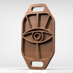 Serving Tray Osiris Eye - 3D STL file and vector files (Dxf, Svg, Eps, Pdf, Ai) for CNC