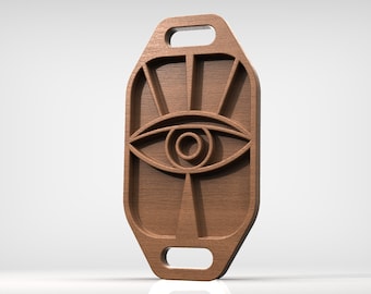 Serving Tray Osiris Eye - 3D STL file and vector files (Dxf, Svg, Eps, Pdf, Ai) for CNC