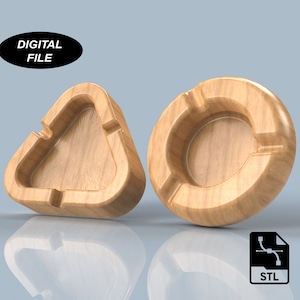 Aschenbecher 3D CAD Dateien | Stl Step | CNC Cut Dateien | 3D Druck | Aschenbecher | Holzarbeitsplan