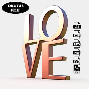 Cartas de amor - Archivos CNC para madera (svg, dxf, pdf, eps, ai, stl)