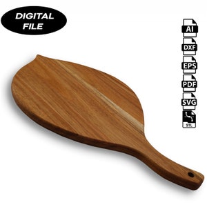 Cutting Board CNC Files for Wood (svg, dxf, pdf, eps, ai, stl)