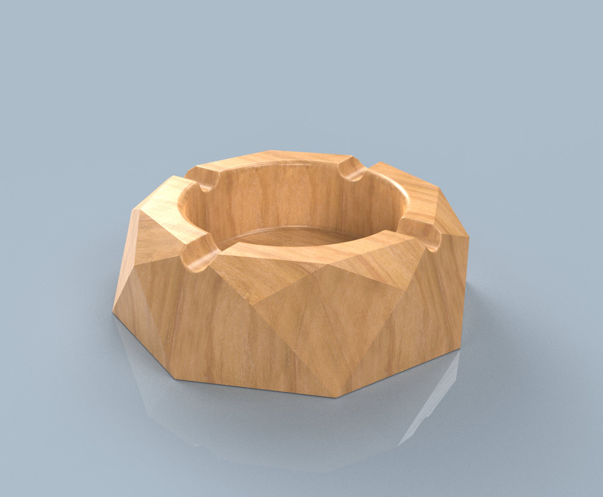 Ashtray 3D CAD Files Stl Step CNC Cut Files 3D Printing Ashtray