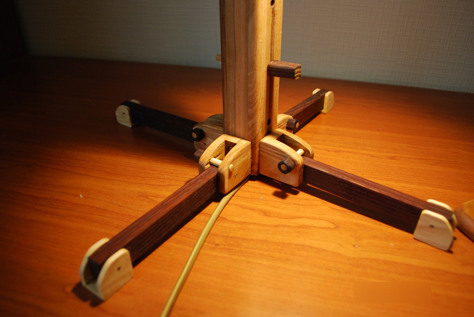 Wooden Handmade Projector Style Table Lamp Etsy