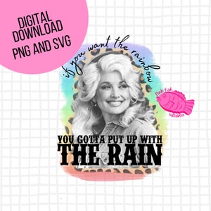 Dolly Rainbow Quote PNG und SVG