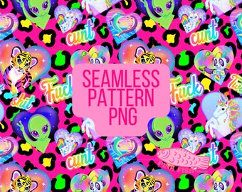 Sweary Frank Seamless Pattern