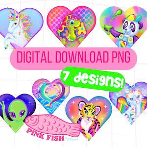 Rainbow Animal Frank Inspired PNG Bundle  - 7 designs!
