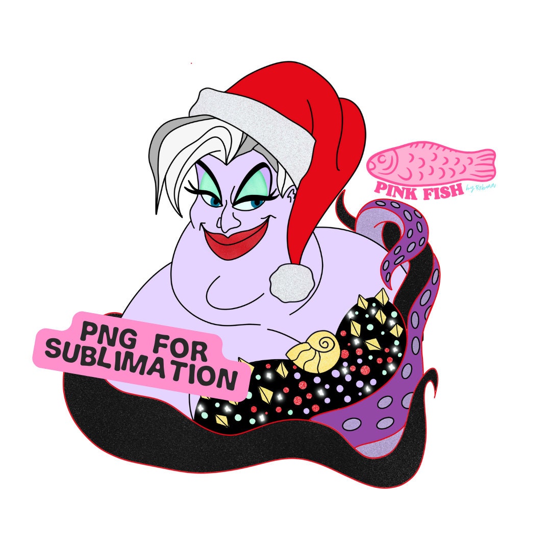 Bejeweled Ursula Christmas PNG - Etsy