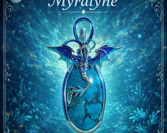 Der Myralynë-Drache, gefertigt aus erlesenem Türkis.