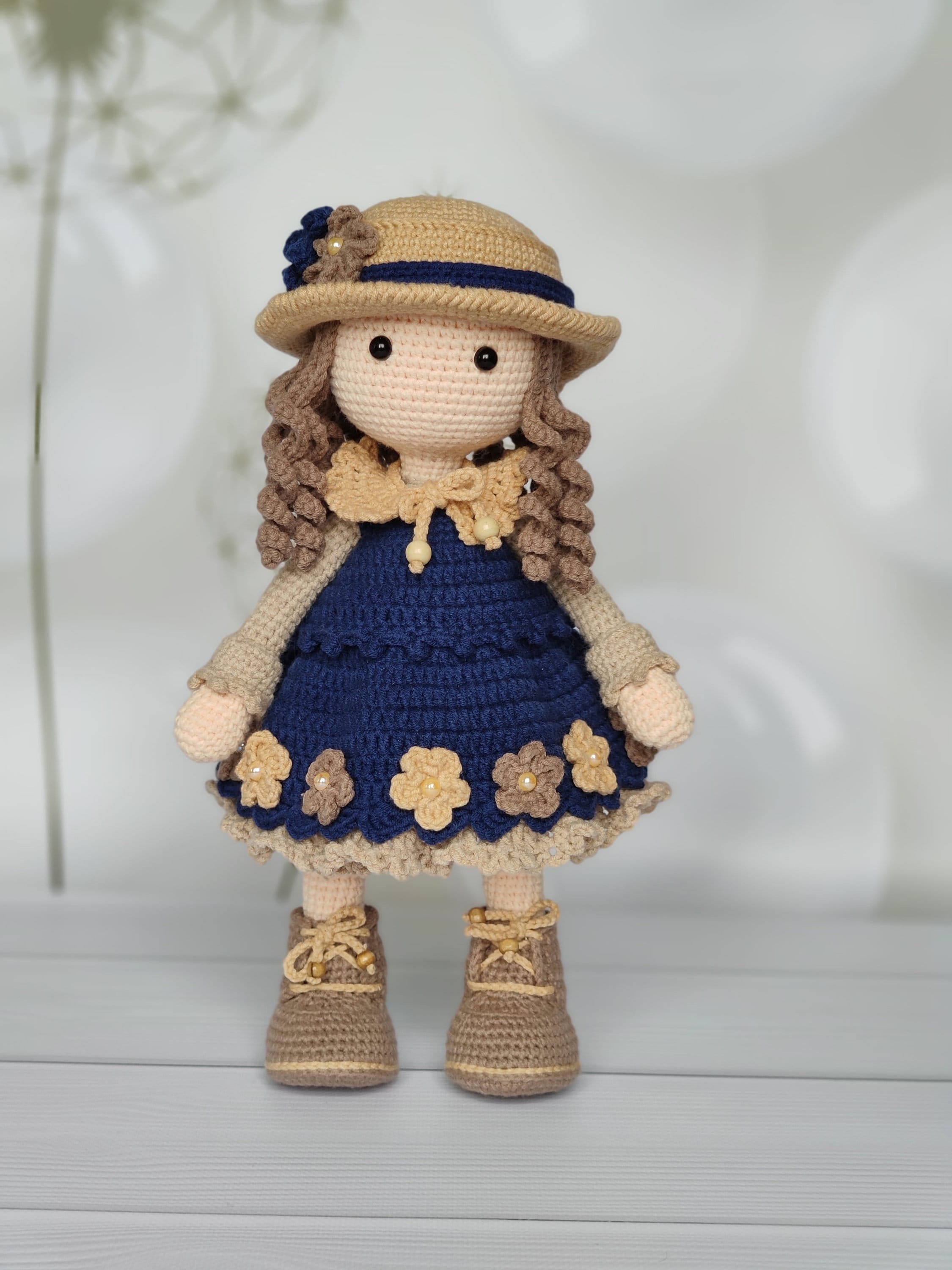 Knitted doll crochet Doll handmade Handmade toys Interior doll Etsy