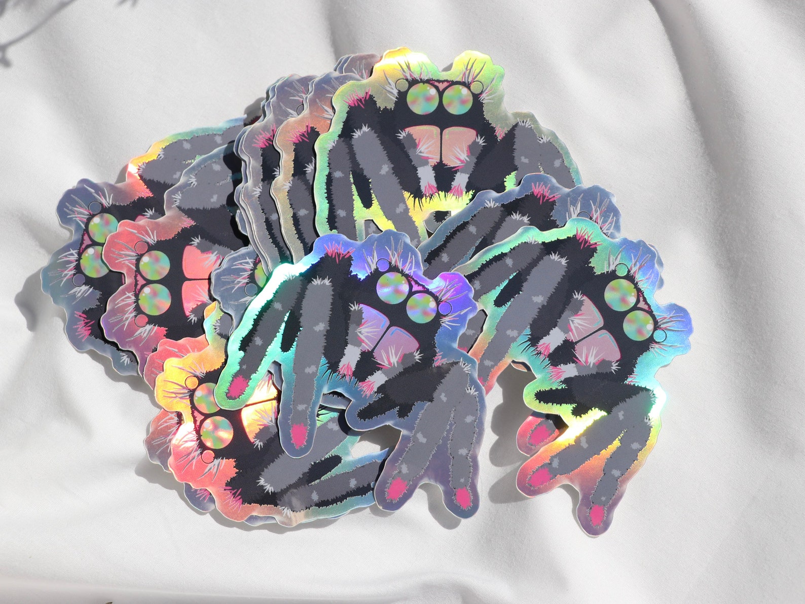 Jumping Spider Sticker- Holographic Spider Sticker - Etsy